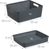 Set di 10 divisori per cassetti Relaxdays, inserti per Anteprima dell’immagine prodotto 4