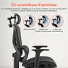 SevenComfort Sedia da ufficio ergonomica  con poggiapiedi Anteprima dell’immagine prodotto 5