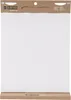 A white sticky pad with a brown cardboard header and base. Voir les images du produit