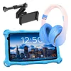 AngelTech Kindertablet PRO MAX Blau mit Kopfhörer und Produktbild-Vorschau 1