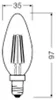 Osram AC45270, 2,5 W, 40 W, E14, 470 lm, 50000 h, Ciepłe Podgląd zdjęcia produktu 5