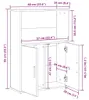 vidaXL Bücherregal Weiß 60x24x85 cm Holzwerkstoff Produktbild-Vorschau 8
