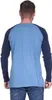 Herren Oversize-Schnitt Langarm Shirt Baumwolle zweifarbig Anteprima dell’immagine prodotto 2