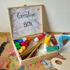 Creative Deco Holzkiste mit Deckel Erinnerungsbox - 29 x 25 Produktbild-Vorschau 2