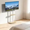 WISFOR TV Standfuss Höhenverstellbar, TV Ständer Rollbar, Produktbild-Vorschau 2
