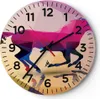 Wanduhr - Rund - Glasuhr - Pferd Tiere Geometrie Diamant - Produktbild-Vorschau 1