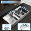 Küchenspüle/Spülbecken aus Edelstahl - Doppelbecken - Mit Produktbild-Vorschau 7