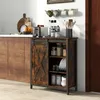 A kitchen sideboard with sliding doors, filled with kitchenware and food items. Náhľad obrázku produktu