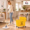HOMCOM Carrello per la pulizia Secchio per la pulizia Anteprima dell’immagine prodotto 2