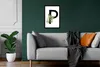 MuchoWow® MuchoWow® Gerahmtes Poster Schwarz - Alphabet - Produktbild-Vorschau 6