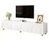 Merax TV Lowboard mit 4 Türen und Bogenrelief, TV-Schrank Produktbild-Vorschau 8