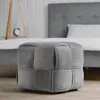 Homestyle4u 2647, Sitzhocker Grau Cord Sitzwürfel Produktbild-Vorschau 2