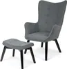Sofotel 2040: sillón orejero con reposapiés Norse, color Vista previa de la imagen del producto 5