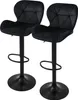 Two black bar stools against a white background. Produktbild-Vorschau