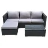 SVITA QUEENS Gartenlounge 5-teilig Polyrattan Lounge Set Produktbild-Vorschau 7
