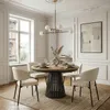 Table à manger ronde et extensible CAVO avec piètement en Voir les images du produit 2