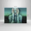 Bilder auf glas - Einteilig - Frau Natur Grafik - 100x70cm Produktbild-Vorschau 3