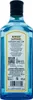 The back of a Bombay Sapphire London Dry Gin bottle. Produktbild-Vorschau