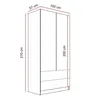 Kippschrank AUREL KASCHMIR 2D2S mit Schubladen, Gold Chrom Produktbild-Vorschau 6
