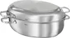 RÖSLE ELEGANCE Bräter oval Edelstahl schwarz Antihaft mit Produktbild-Vorschau 1