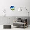 Glasuhr Wanduhr Küchenuhr Echt-Glas 30fi cm Wiese grün Produktbild-Vorschau 4