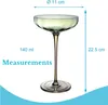 Intirilife 4x Martini Glas mit Regenbogen Schimmer und Produktbild-Vorschau 4