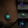 Mond leuchtender Türkis Anhänger Charm Schmuck Kette Produktbild-Vorschau 2