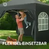 Pavillon Zelt faltbar wasserdicht UV-Schutz 6 Seitenwände Produktbild-Vorschau 4