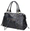 Elara Damen-Schultertasche aus echtem Wildleder Blau  Italy Produktbild-Vorschau 2