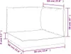 vidaXL Cuscino Pallet 3 pezzi tessuto Oxford grigio Anteprima dell’immagine prodotto 10