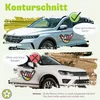 Kiwistar - Autoaufkleber - 10x6,6 cm - außen Produktbild-Vorschau 3