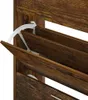 vidaXL Botník kouřový dub 63x24x103 cm odvozený výrobek ze Náhled obrázku produktu 5
