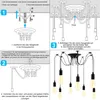 Pająk lampa wisząca lampa wisząca lampa wisząca E27 Podgląd zdjęcia produktu 7