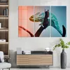 DEQORI Glasbild Echtglas 3x50x100 cm 'Chamäleon auf Ast' Produktbild-Vorschau 3