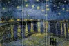 Legendarte - Multipanel Bilder Sternennacht über der Rhone Produktbild-Vorschau 1