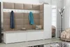 Garderobeset Noris V met spiegel, beklede garderobe van 290 Productafbeelding-voorbeeld 2