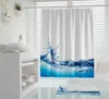 Digitaldruck Textil Duschvorhang 240x200 cm WASSERWELLE Produktbild-Vorschau 2