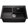 CECIPA Granitspüle 60x45 cm Schwarz Küchenspüle Granit Produktbild-Vorschau 1