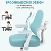 HOFFREE Ergonomischer Kinder Schreibtischstuhl Blau, Produktbild-Vorschau 8