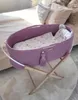 Handgemachter Boho-Baumwoll-Moseskorb mit Matratze - Produktbild-Vorschau 3