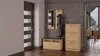 An entryway with a shoe cabinet, mirror, and coat rack. Náhľad obrázku produktu