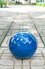Blaue Keramik Gartenkugel massiv 28x26cm frost- & Produktbild-Vorschau 9