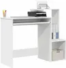 vidaXL Scrivania con ripiano Bianco 106 x 41 x 88,5 cm Anteprima dell’immagine prodotto 3