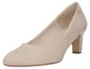 Tamaris Damen Pumps klassisch rund Blockabsatz samtige Produktbild-Vorschau 7