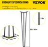 VEVOR Tischbeine 4 Stk. Haarnadelbeine 66 cm Tischgestell Produktbild-Vorschau 9