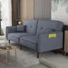 Schlafsofa Amrei Grau in Leinenoptik 190x76x79 cm mit Produktbild-Vorschau 2