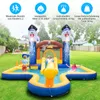 COSTWAY Hüpfburg mit Trocken-/Wasserrutsche, Bouncy Castle Produktbild-Vorschau 2