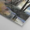 Bilder auf glas - Einteilig - Fluss Sonne Bäume - 120x80cm Produktbild-Vorschau 5
