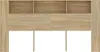 vidaXL Čelo postele s policami dub Sonoma 200x18,5x104,5 cm Náhľad obrázku produktu 3