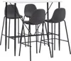 5-tlg. Bar-Set Stoff Dunkelgrau Produktbild-Vorschau 1